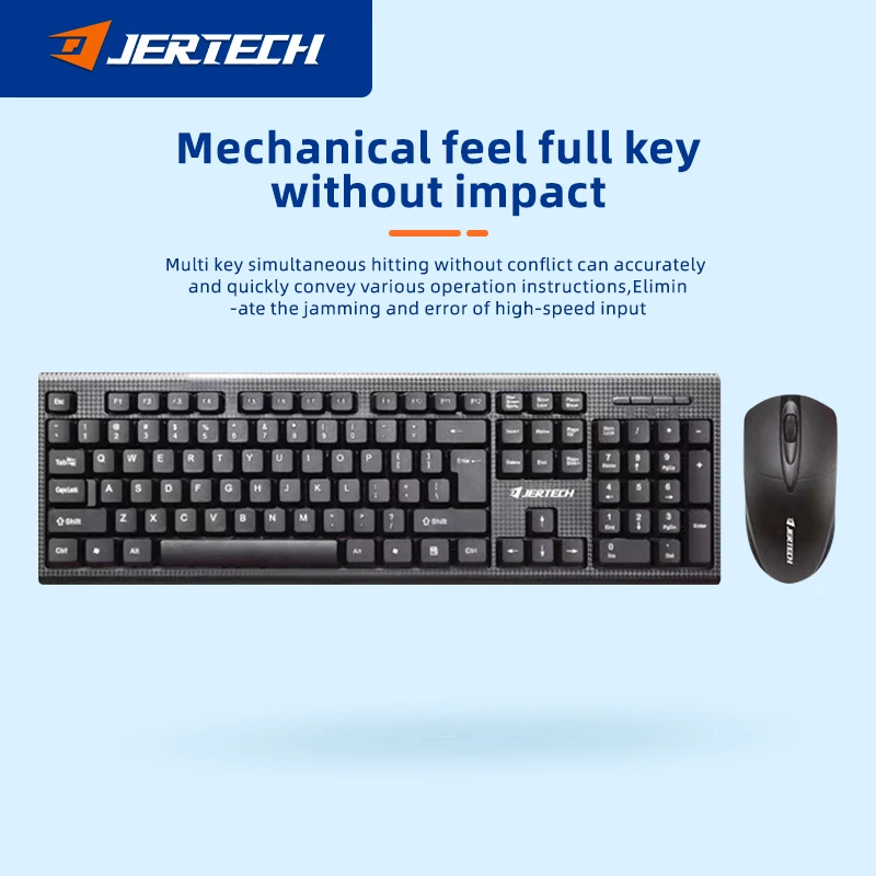 JERTECH KM160 ПК клавиатура комбо Проводная офисная арабская