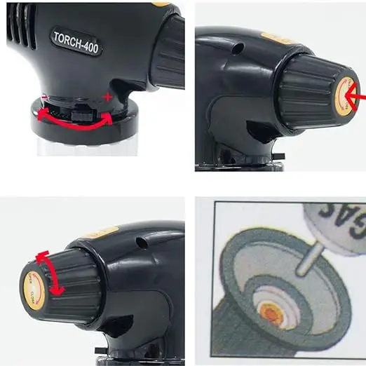 Chef lighter Gas Torch Multifunction Portable Welding Gas Torch Hiking Camp Fire Starter Maker Auto Ignition from India