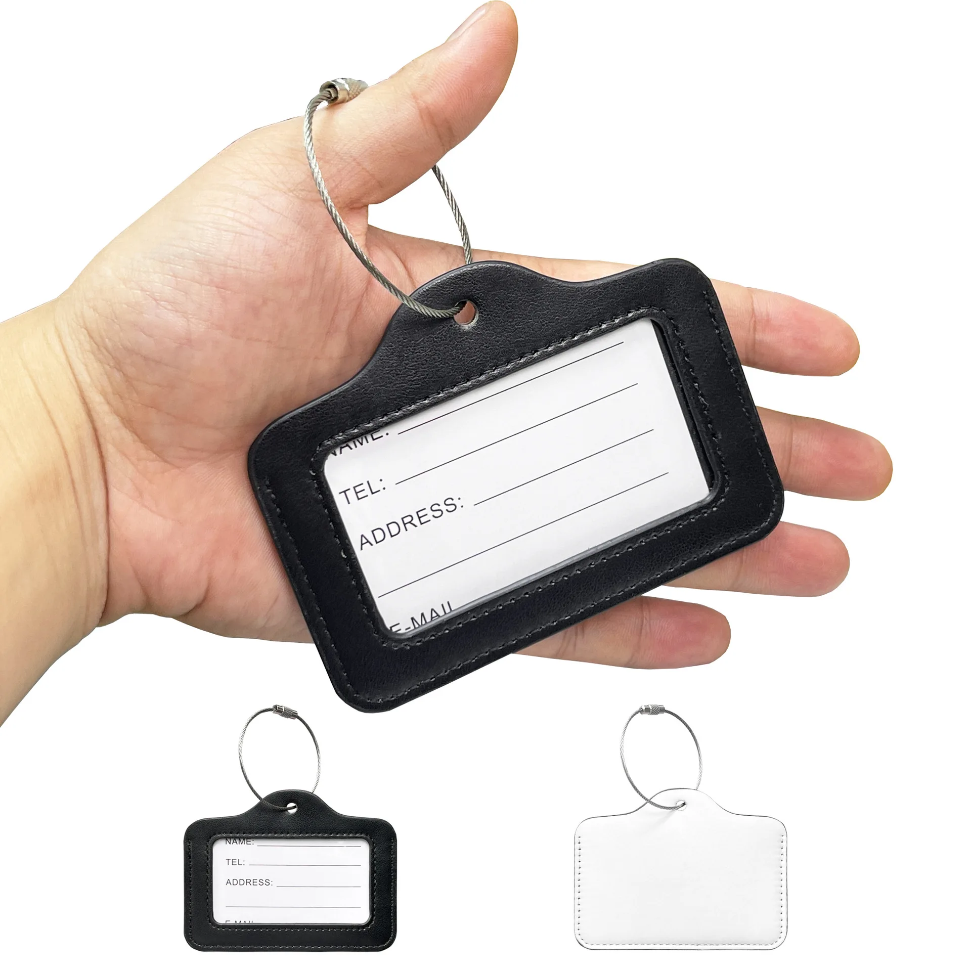 Heat Sublimation Blank For Custom Printed Work Card Luggage Tag Card Bag Holder Thermal Transfer Blank Travel Mark Card Sleeve