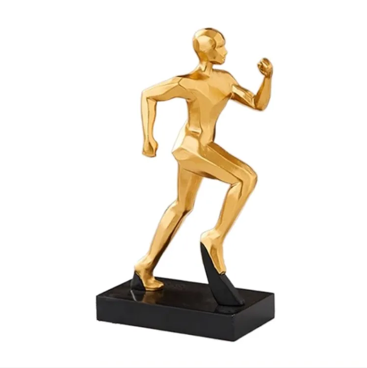 Chinese factory custom crystal soccer awards plastic trophy basketball  sculpture resin trophy resin gifts