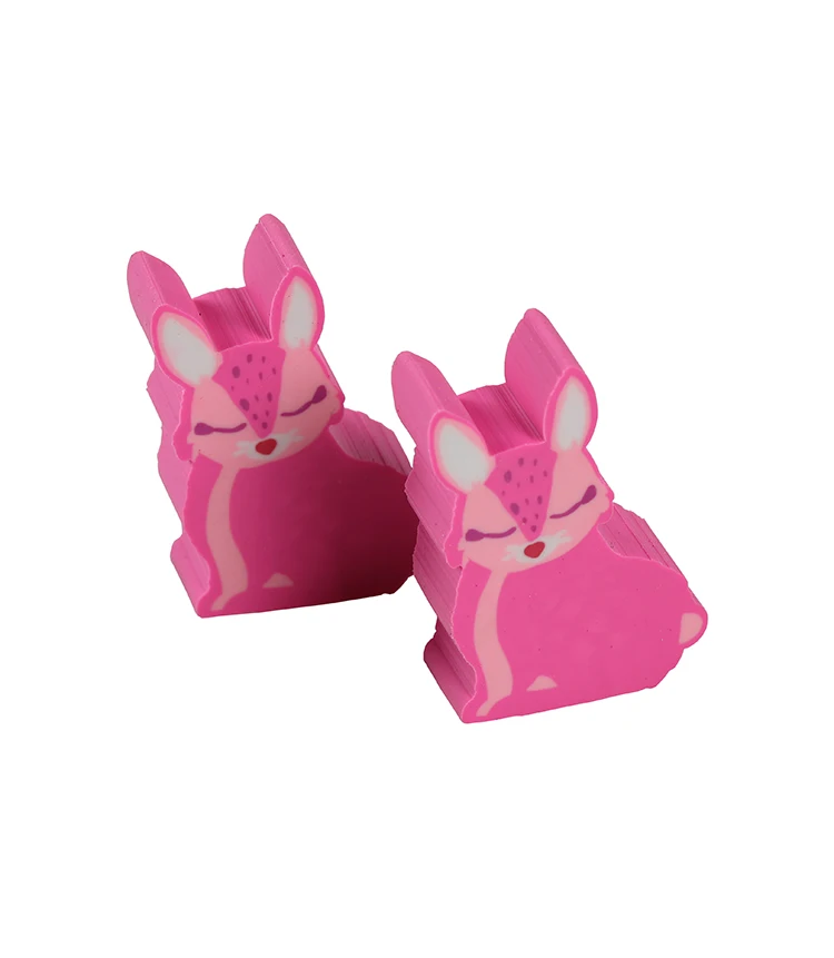 Custom made lovely pencil eraser with assorted color 3d earsers