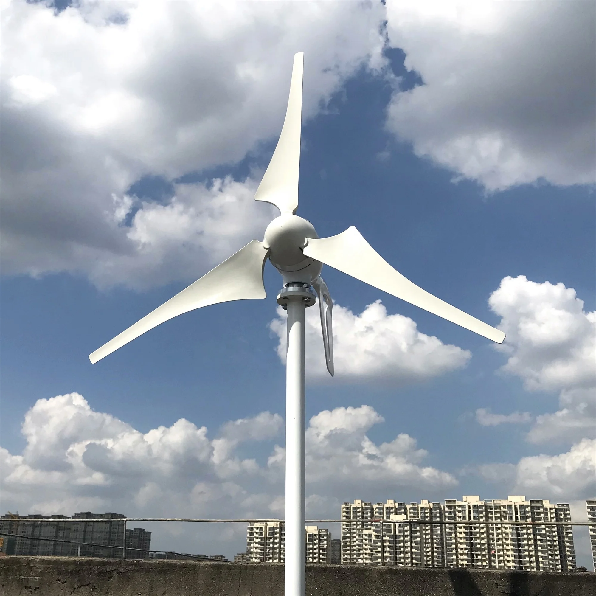 Free Clean Energy 12V/24V/48V 1000W Horizontal Axis Wind Turbine Generator with Factory Direct Sale Price