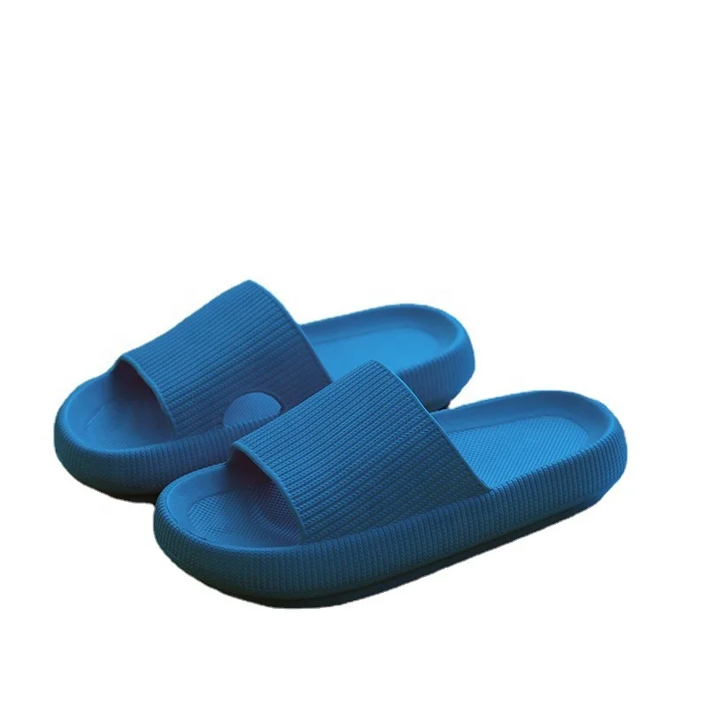 Summer new style 2021 thick-soled slippers female EVA home slippers men indoor and outdoor bathing household feces slippers