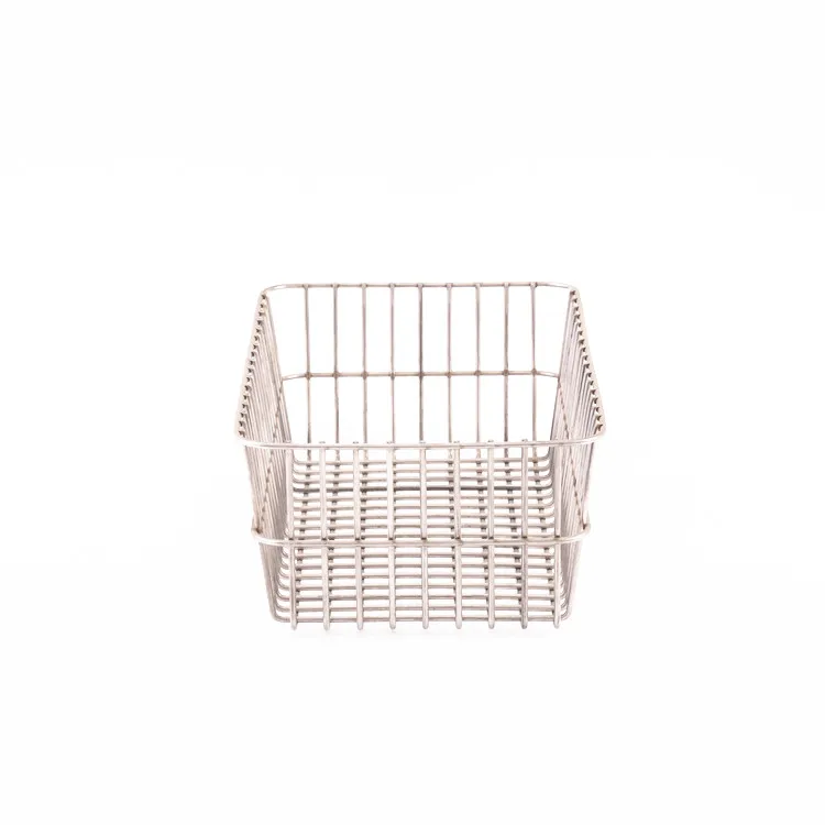 Custom-Make Stainless Steel Metal Wire Mesh Basket For Storage
