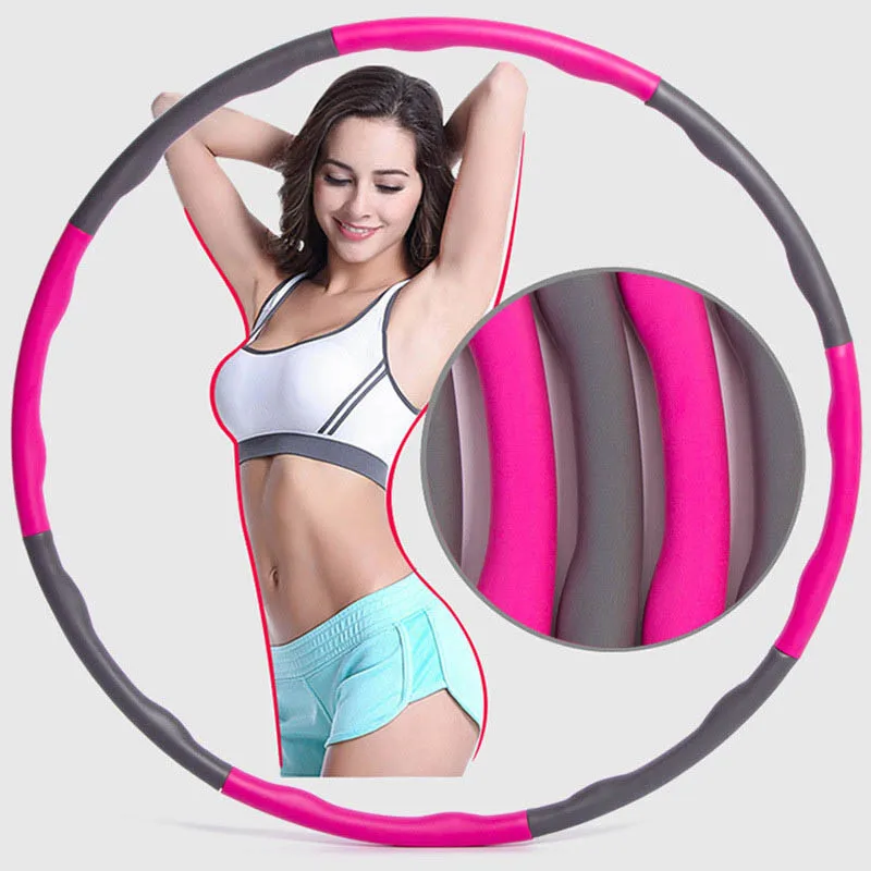 Slimming body counting hoops weighted hula Weight loss fitness slimming ring hoop for adults