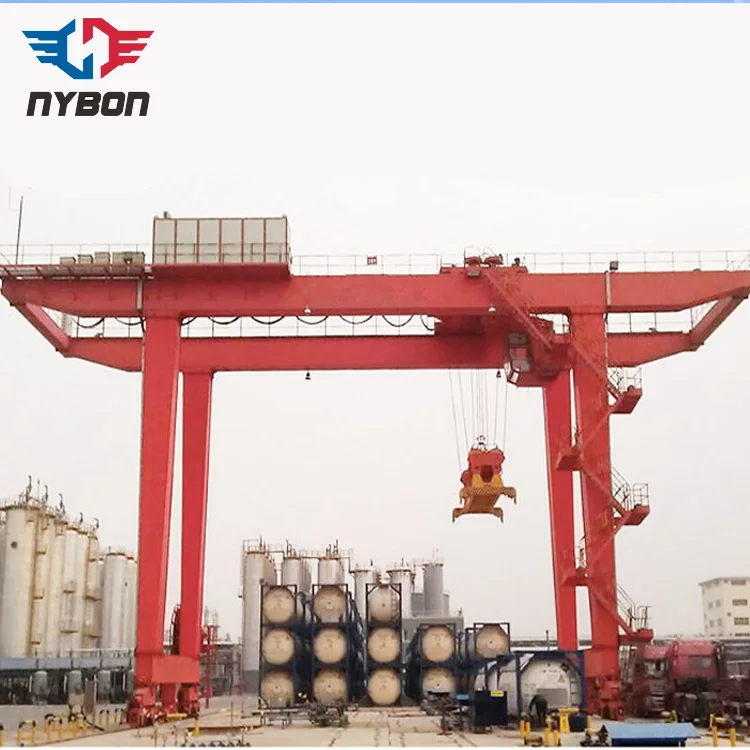 Rail Mounted Double Girder Box Type Port Lifting Container Crane