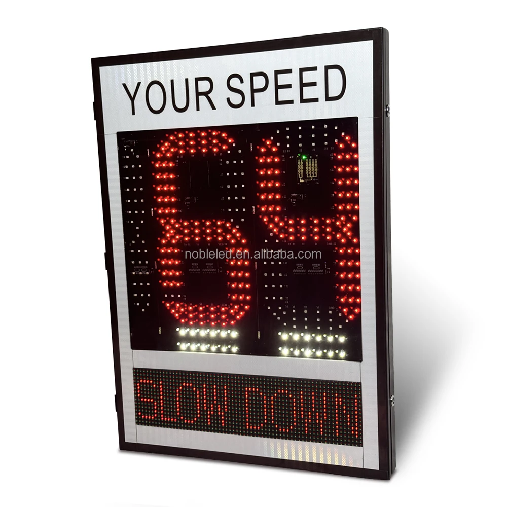 Slow Down Speed Sign with 12VDC Working Voltage Beacon System