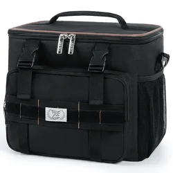Best selling thermal lunch black bag heat lunch box with insulation bags large insulated tactical lunch bag for for men