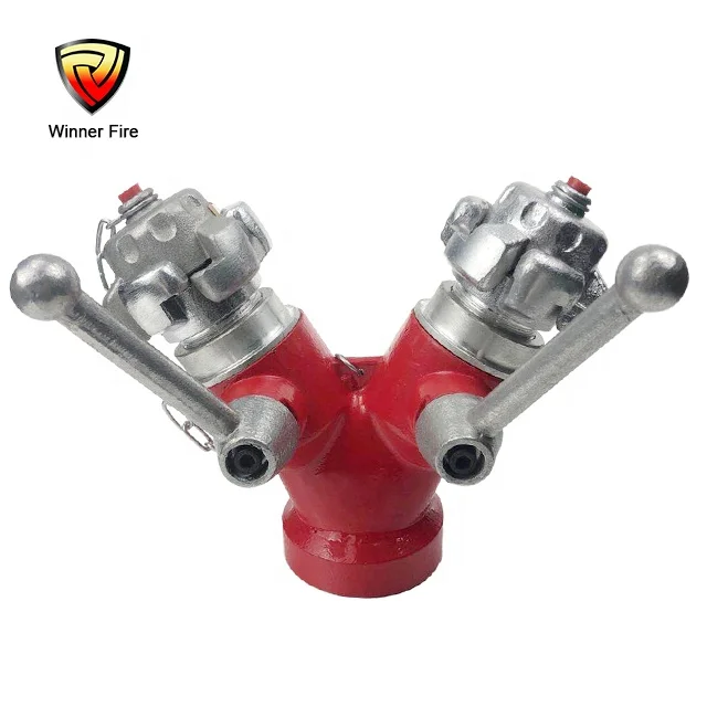 DN45 Siamese Fork Fire Fighting Aluminum Water Divider
