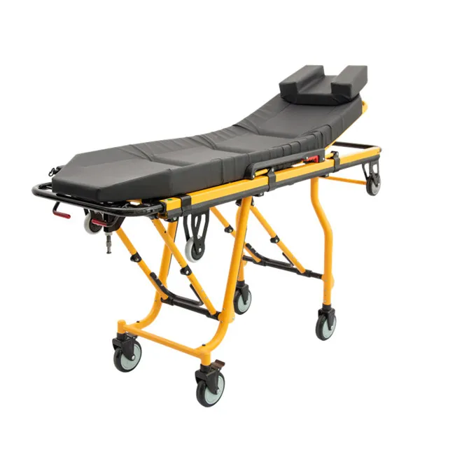 WSX-A8 Height adjustable folding ambulance stretcher patient transport trolley stretcher