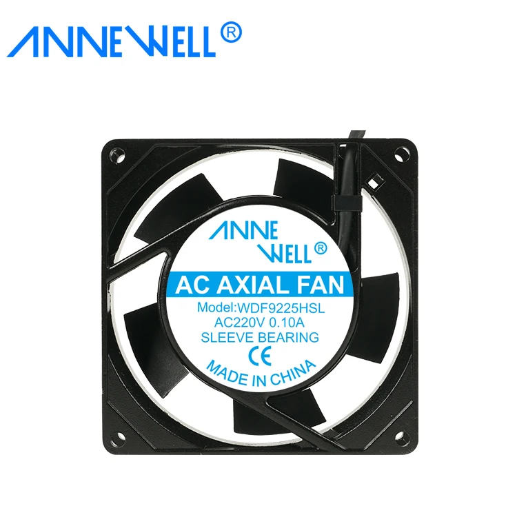 90mm High temperature resistant High CFM ventilation fan 220volt 230v ball/sleeve bearing 92mm 9225 ac Chassis axial cooling fan