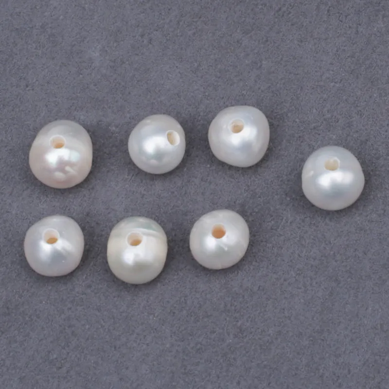 Loose DIY gemstone beads large 1.5 mm hole freshwater naturals pearls 100%