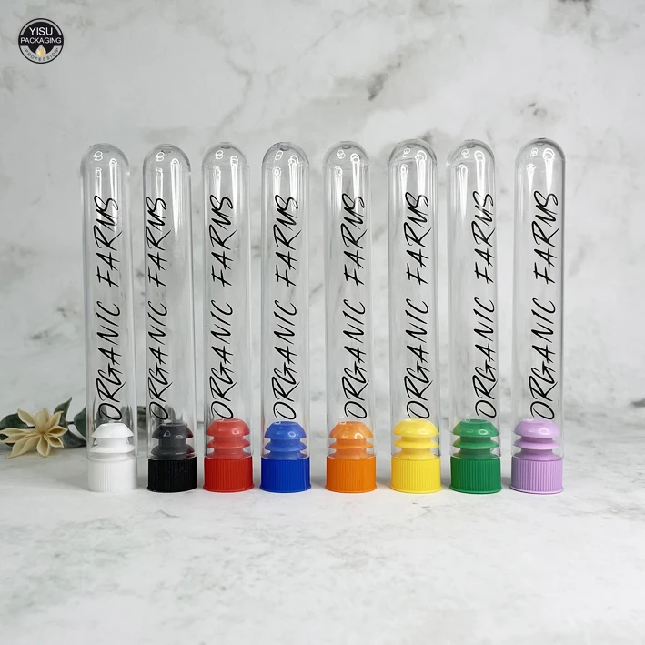 Different Sizes Plastic Tube With Caps