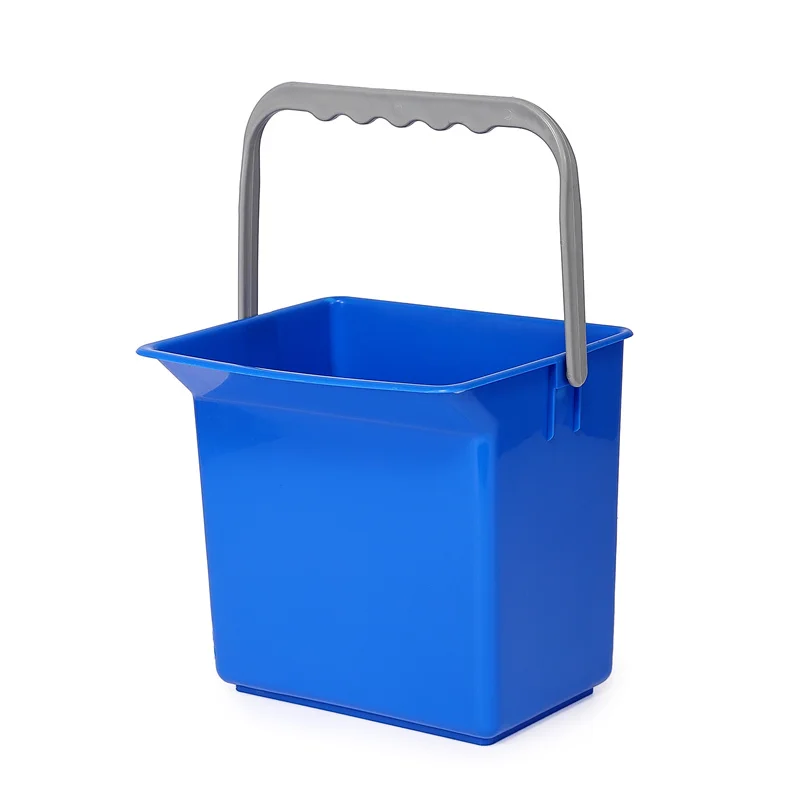 Cleaning Tools Accessories Plastic Water Bucket Pail with Handle 6 Liters Small Cleaning Bucket Keg