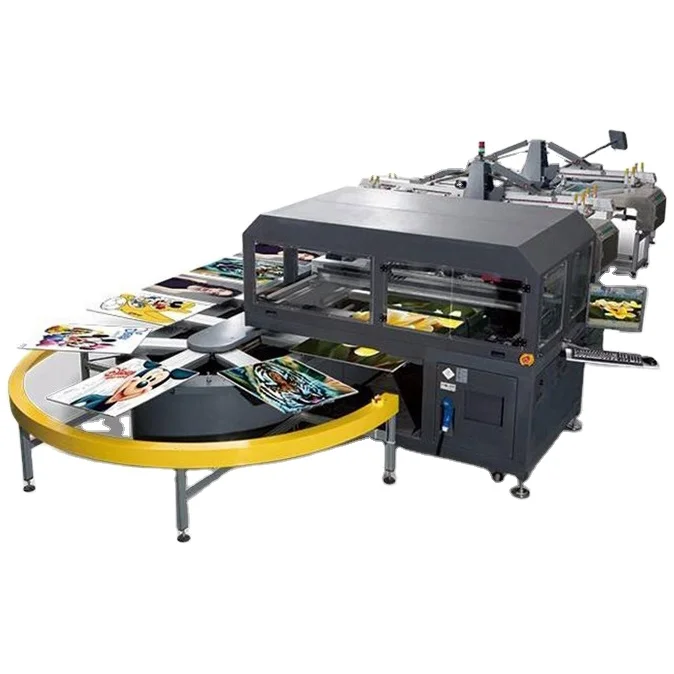 Six-color high-speed digital oval printing machine clothes printing machine