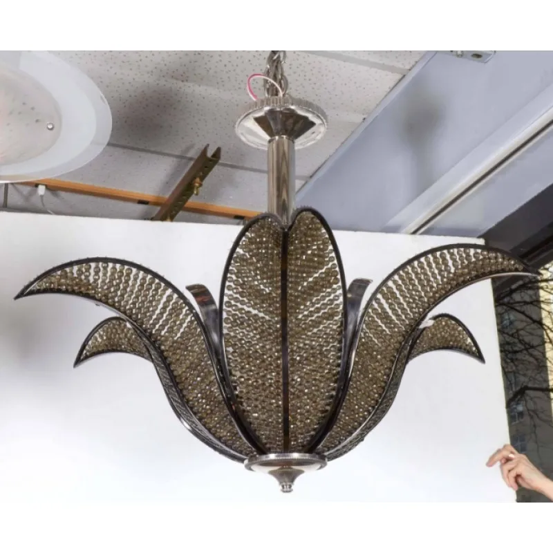 Golden Supplier American Design Led Ceiling Hanging Nordic Modern Pendant Lights Home Office Decorative Floral Lotus Chandelier