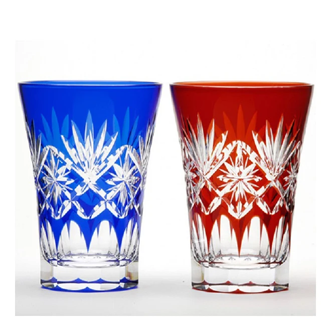 KIMOTO GLASS TOKYO hand made Japanese wine packaging glass tumblers