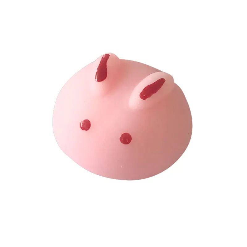 small Pink Rabbit  TPR   fidget toy for vending machine capsules