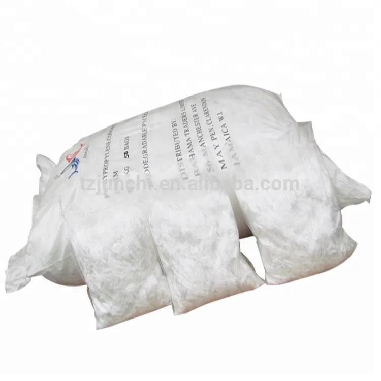 High tenacity 19 mm monofilament polypropylene fibers