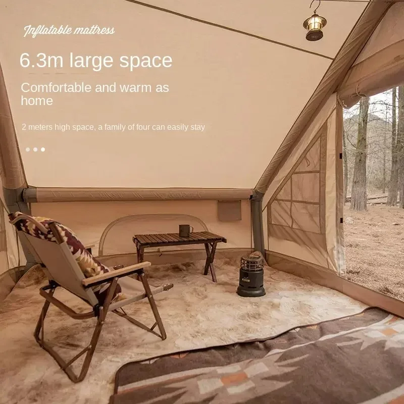 Factory custom wholesale Oxford Waterproof Camping Hotel Arabian Tent 3-4/5-8 People Family Party luxury Cabin Inflatable tent