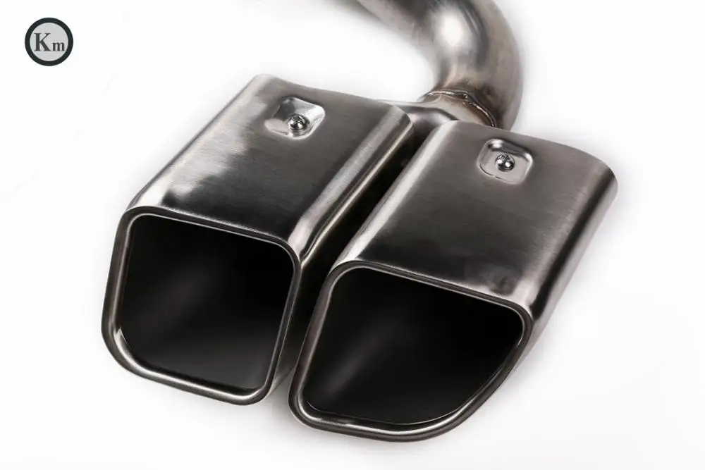 KM  for  Cayenne Turbo style 9Y0   2018-up exhaust tip exhaust pipes muffler tips tail pipe  wire drawing