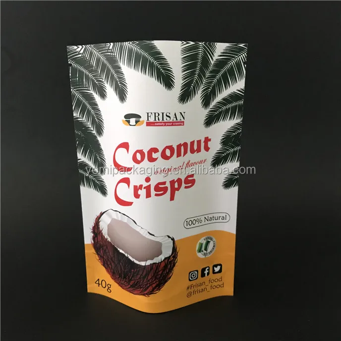 Подставка для еды закрывающийся ziplock коричневые крафт-бумажные пакеты киноа и ЧИА