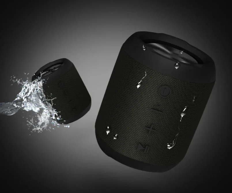 IP6 Waterproof bt Bass Wireless Professional Mini Portable Speakers Bluetooth with LED Lights for Party Camping Showering