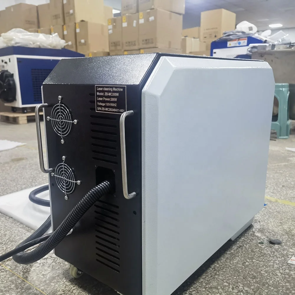 Portable Handheld Industrial Small Fast 100W 2000 Watt Steel Metal Surface Rust Remover laser Cleaner Stripping Cleaning Machine