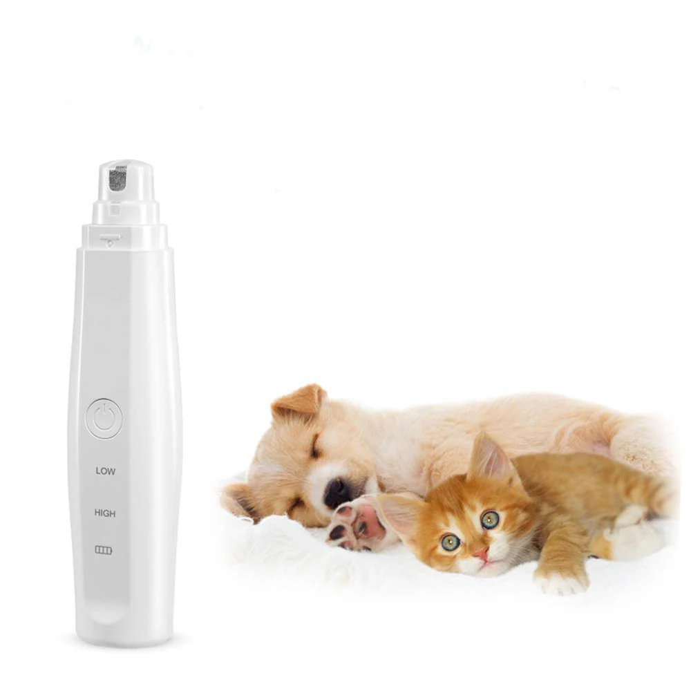 
2 Speed Adjustable Dog Cat Puppy Animal Paws nail Trimmer Clipper Painless File Smooth Electric Pet Nail rechargeable Grinder 