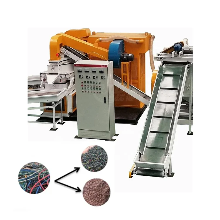 300-1000t/h Copper Wire Granulator Cable Recycling Machine Scrap Cable Wire Separate Machine