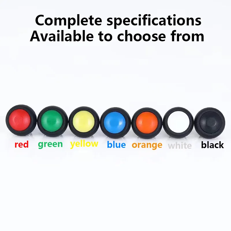 Push button switch PBS-33B cut-out 12MM self reset unlocked switch Mushroom type horn waterproof button