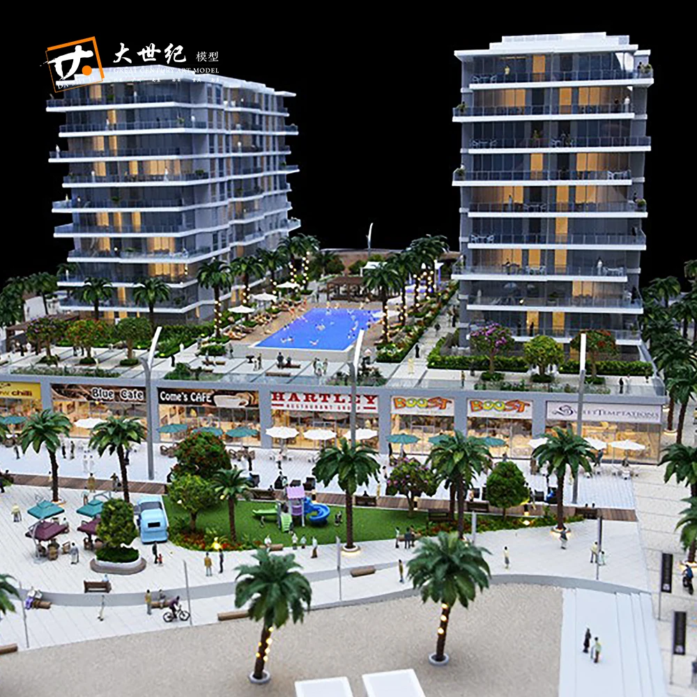 
Beautiful color 3d acrylic building model 3d max model 