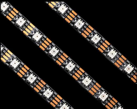 High efficacy Outdoor 12V RGB bendable waterproof Flexible RT1809 60pcs LED strips led strip light rgb