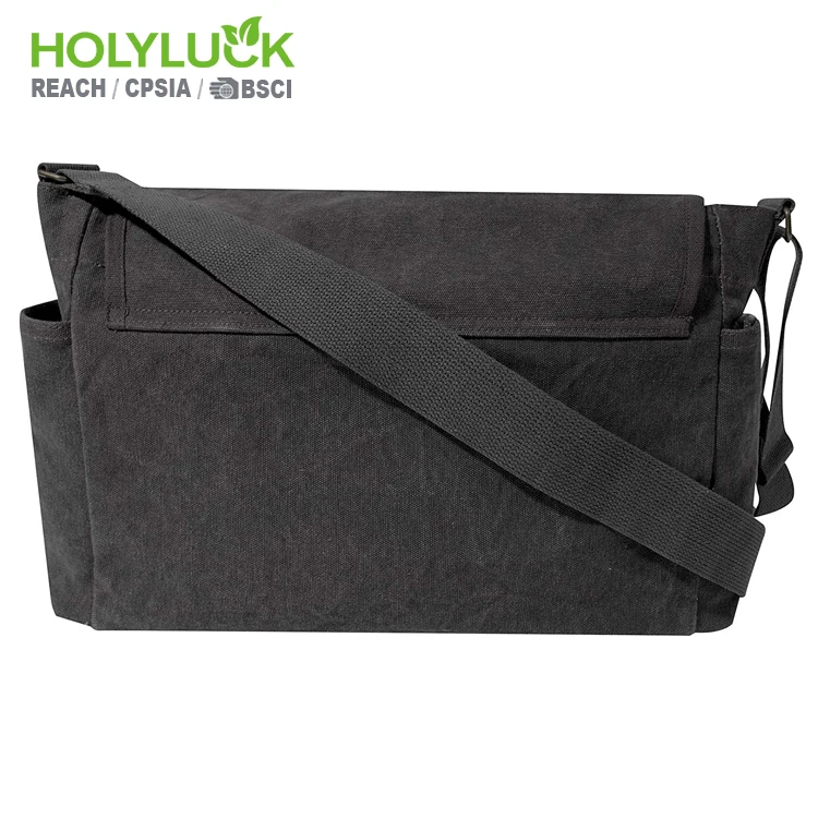 Comfortable custom designer crossbody vintage messenger bags shoulder canvas messenger bag for men