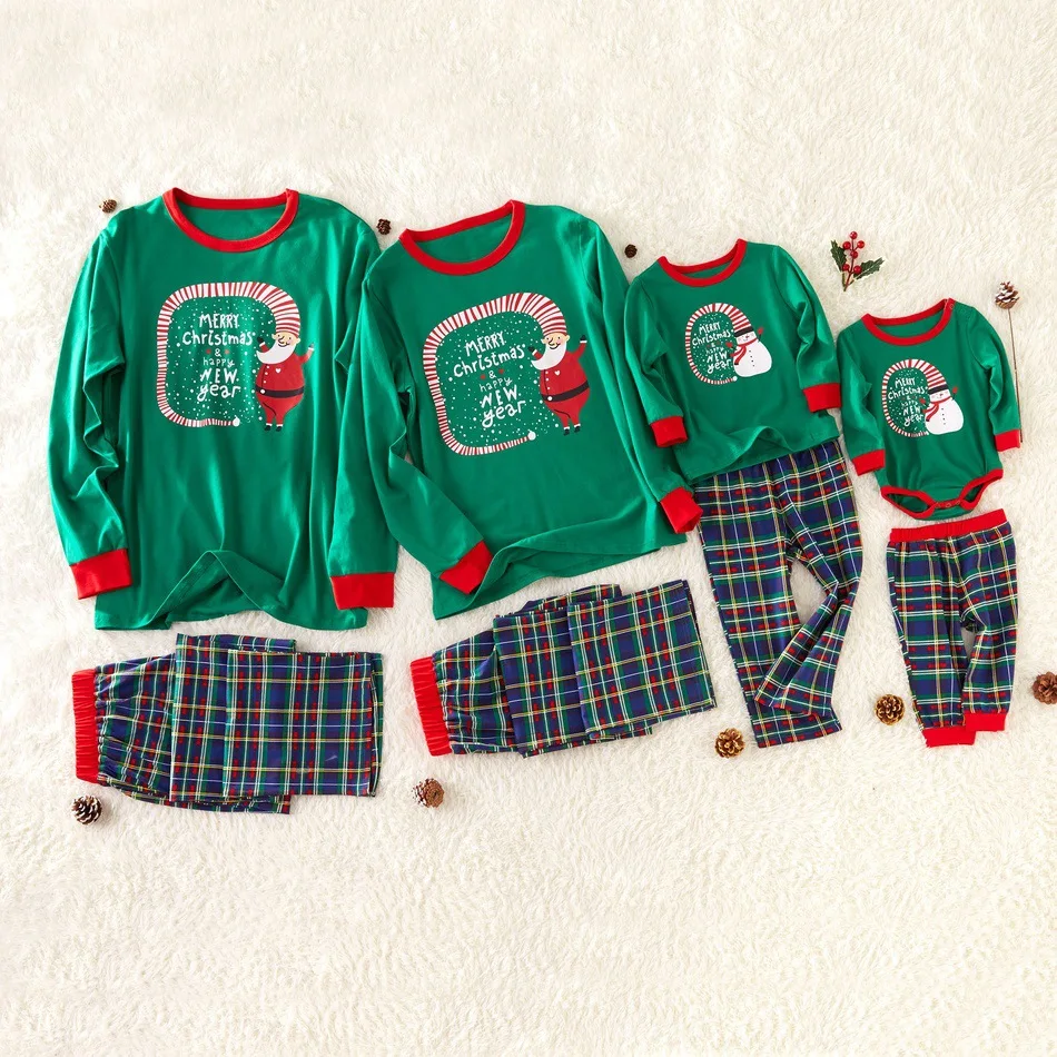
Christmas Party Baby Kids Daddy Mommy Family Matching Pyjamas Clothing Family Pajamas 
