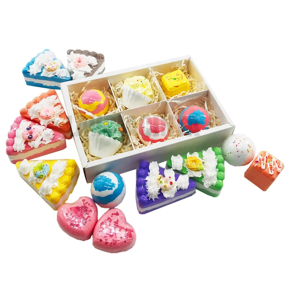 sweetmeats 100% natural handmade bath bombs gift set handmade bubble and floating fizzies spa kit shea and cocoa dry skin