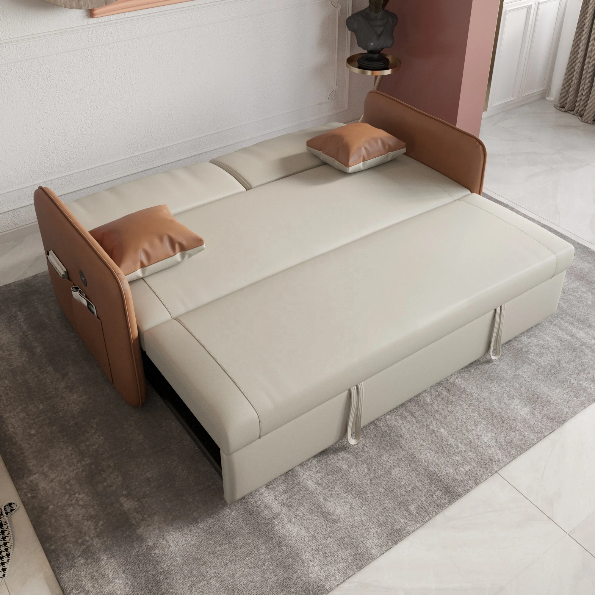 Hot Sale Modern sofa bed furniture Functional lounge Sofa Sleeper Bed with storage for home center