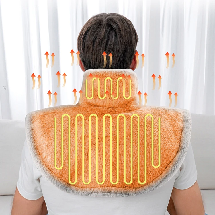 Faux Rabbit Fur Heat Electric Warmer Car Shoulder Pad For Winter