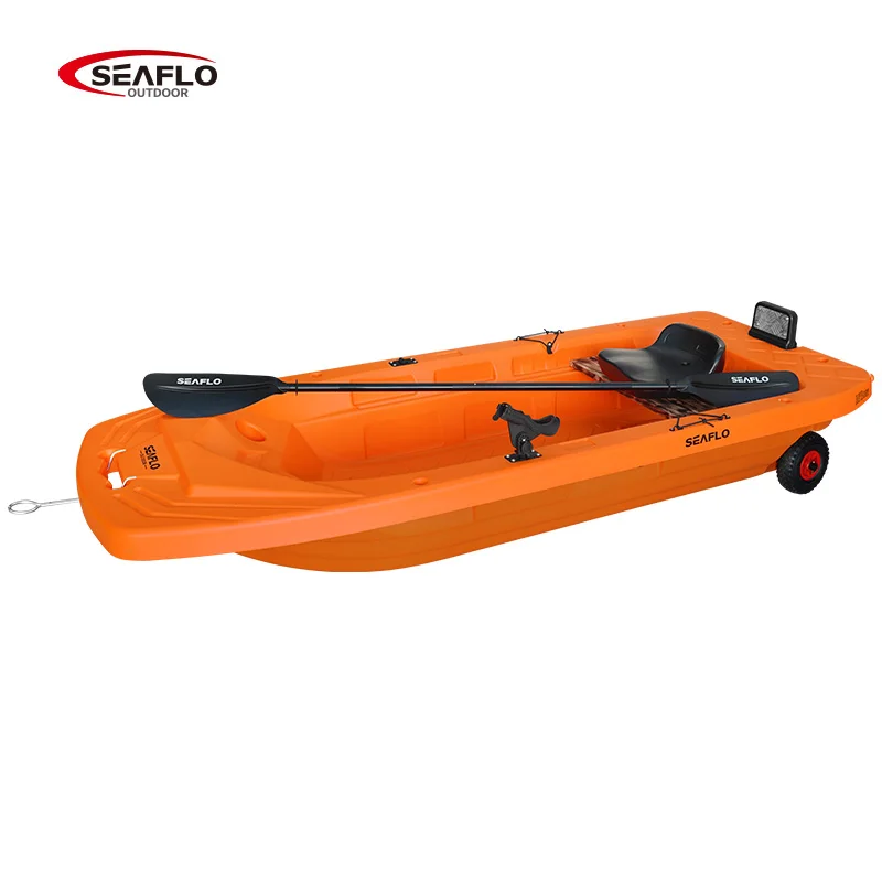 SEAFLO 264cm length two person sit on top cheap plastic fishing boat can be equipped electric motor boat with accessory optional