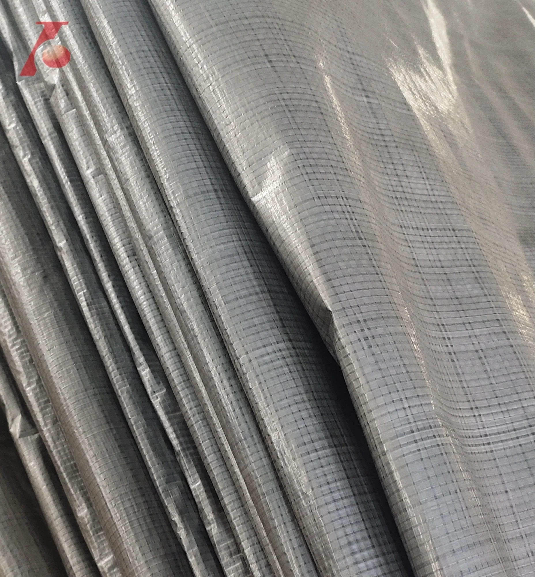 140gsm  5x8m Black silver  waterproof PE tarpaulin for truck boat container cover