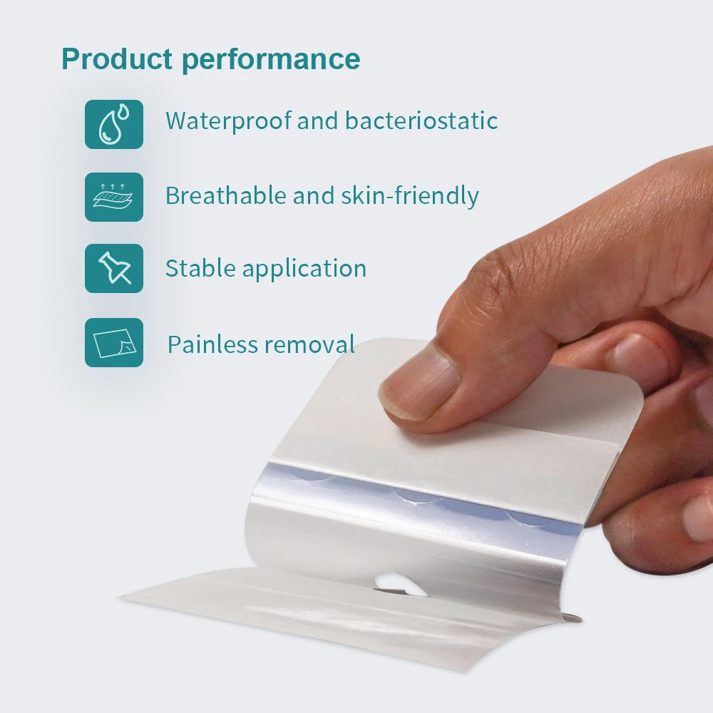 Transparent Film Dressing,6*7cm, Large Waterproof Wound Cover Patch, Post Surgical Shiled, IV Shield, PICC Catheter Cover
