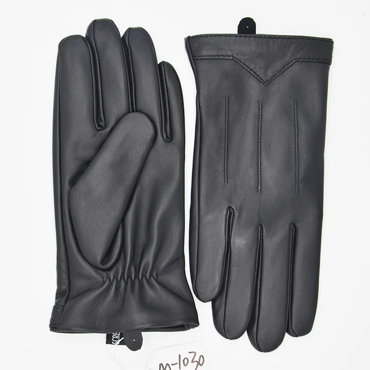 fashion winter new style men Genuine Sheepskin leather gloves wholesale gloves