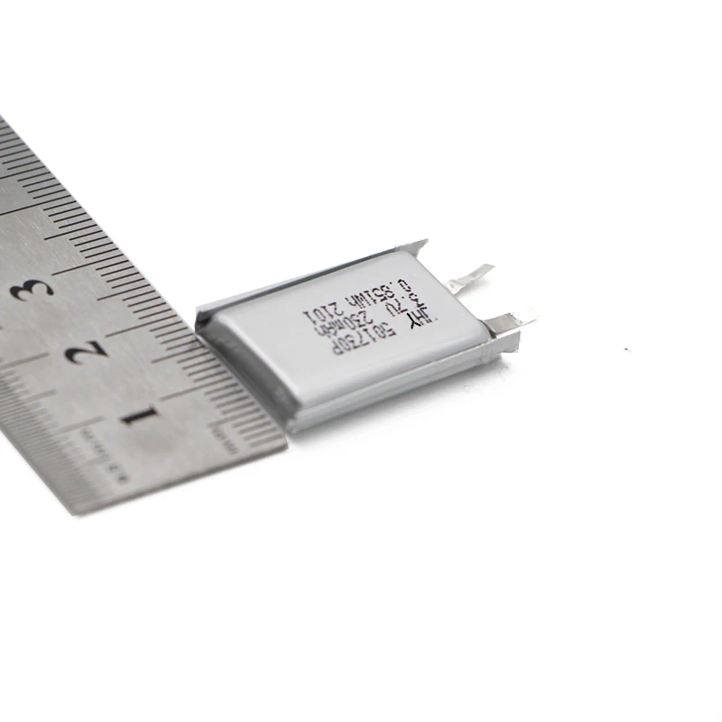 JHY pure Cobalt lipo battery 501730 3.7V 230mAh rechargeable lithium polymer battery used for glucose meter medical device
