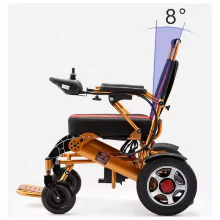 High Quality 10kg Electric wheelchair lightweight foldable wheelchair Carbon fiber material wheelchair