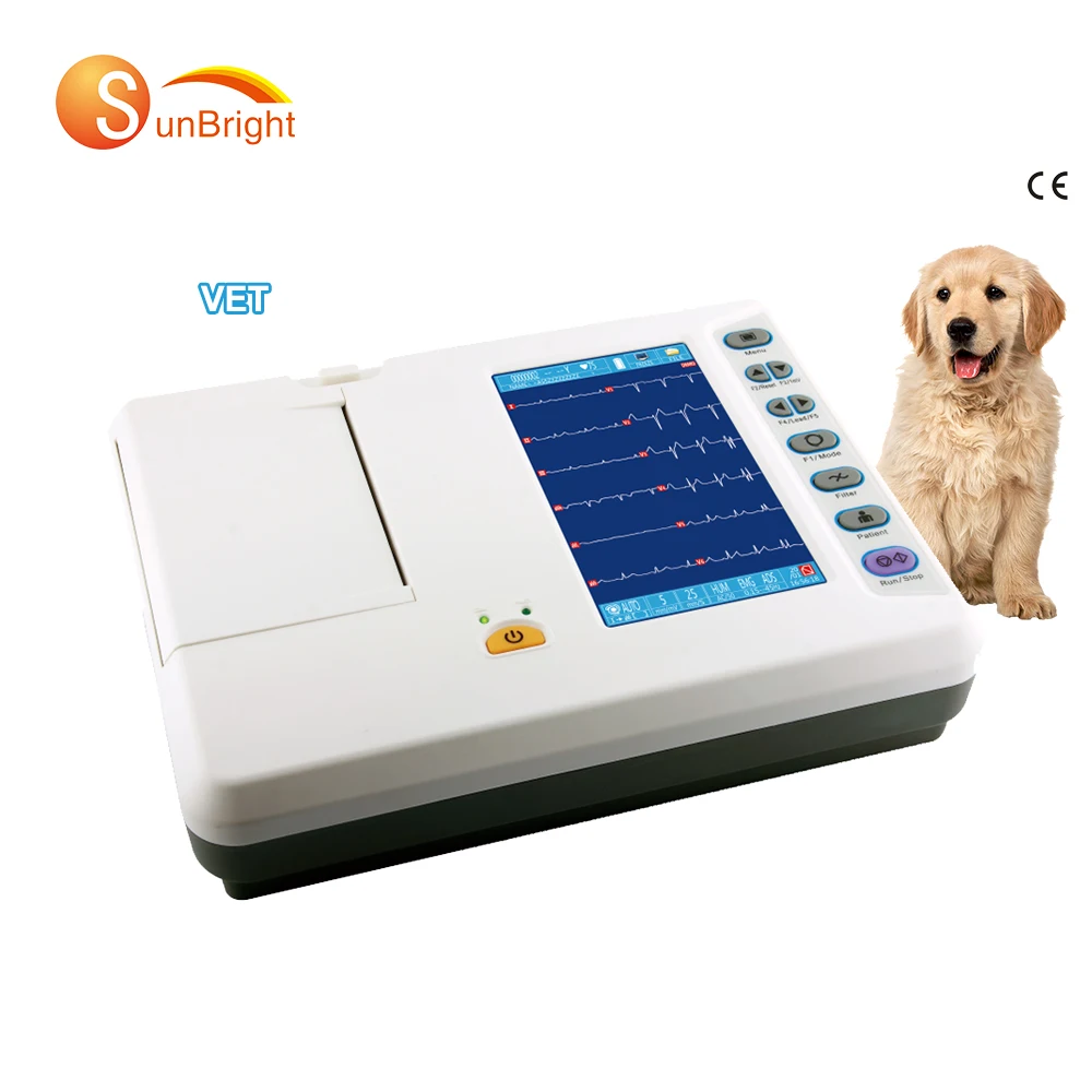 V-8062 Portable Veterinary ECG Device Clinic Cheapest Medical Diagnosis Animals EKG