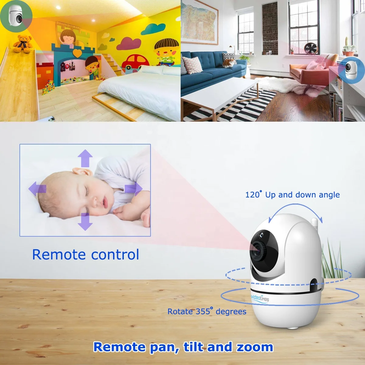 3.2 inch LCD Screen rechargeable battery baby  foon video camera monitor
