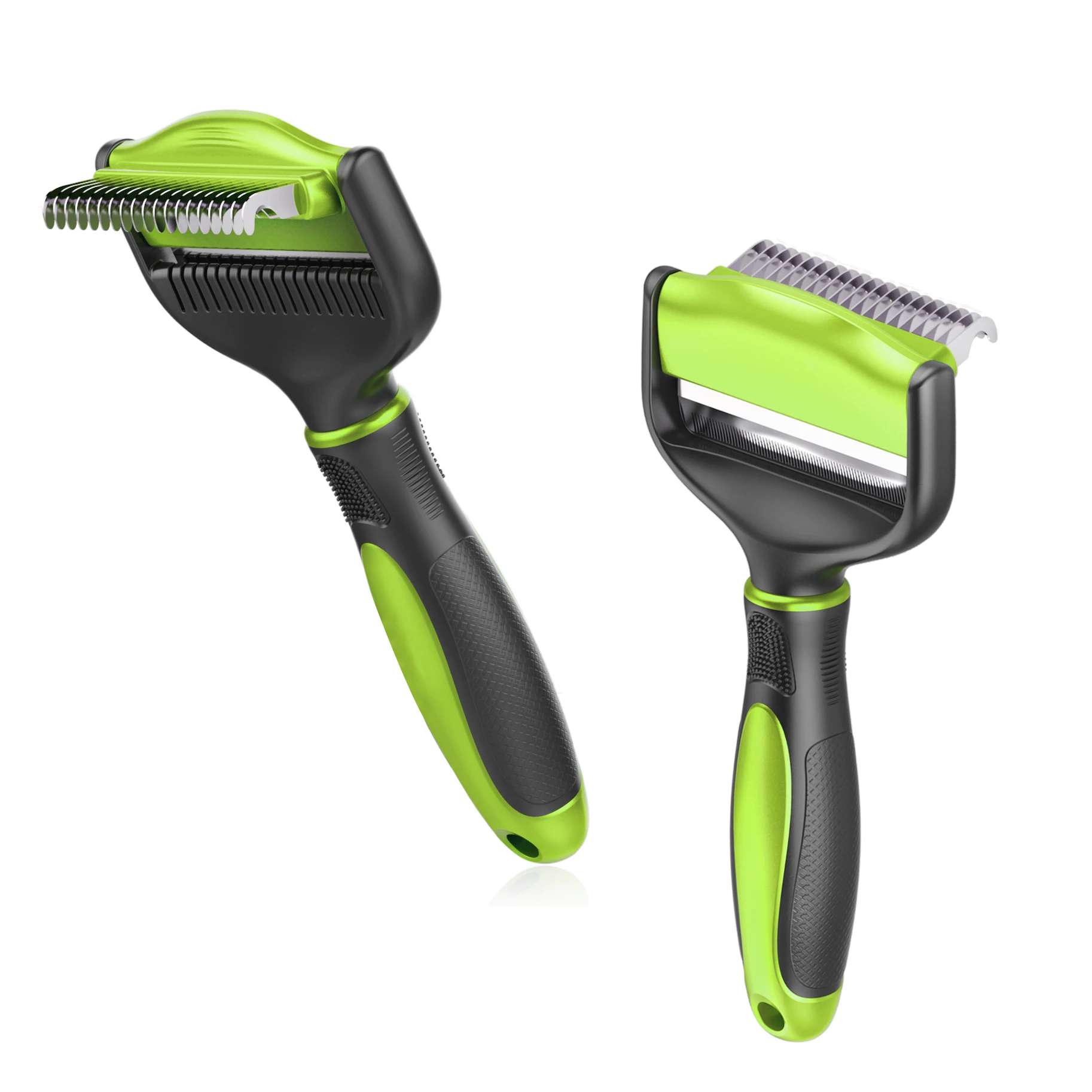 Wholesale 2 in 1 Pet Hair Grooming Tool Hair Deshedding And Dematting Brush For Dog And Cat