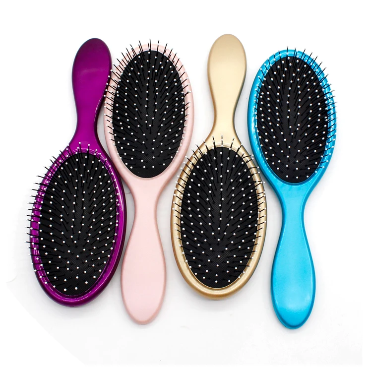 Private Label Effective Wet And Dry Massage Detangling Hair Brush for Afro