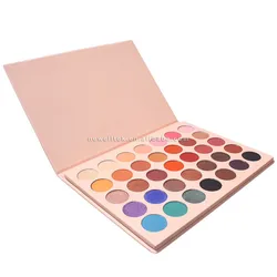 Wholesale Loose Mineral 35 Colors Mixed Eyeshadow Cosmetics Makeup Private Label Shimmer Eyeshadow Palette