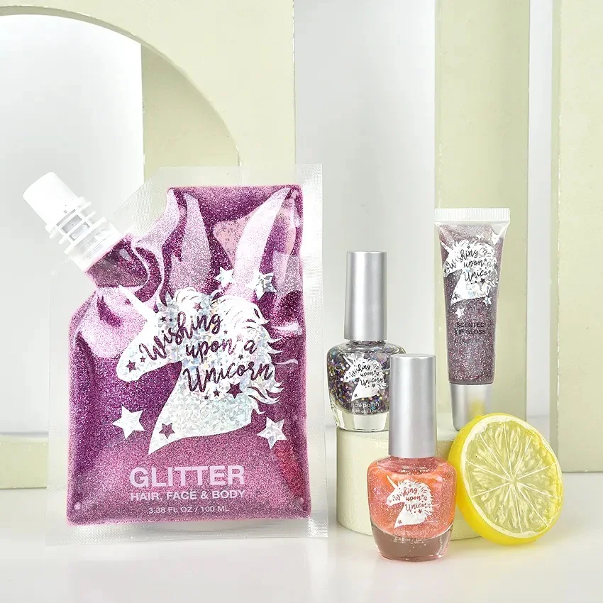 custom made reflective glitter water based nail polish UV gel set kit Varnish nails polish uv color gel nail polish
